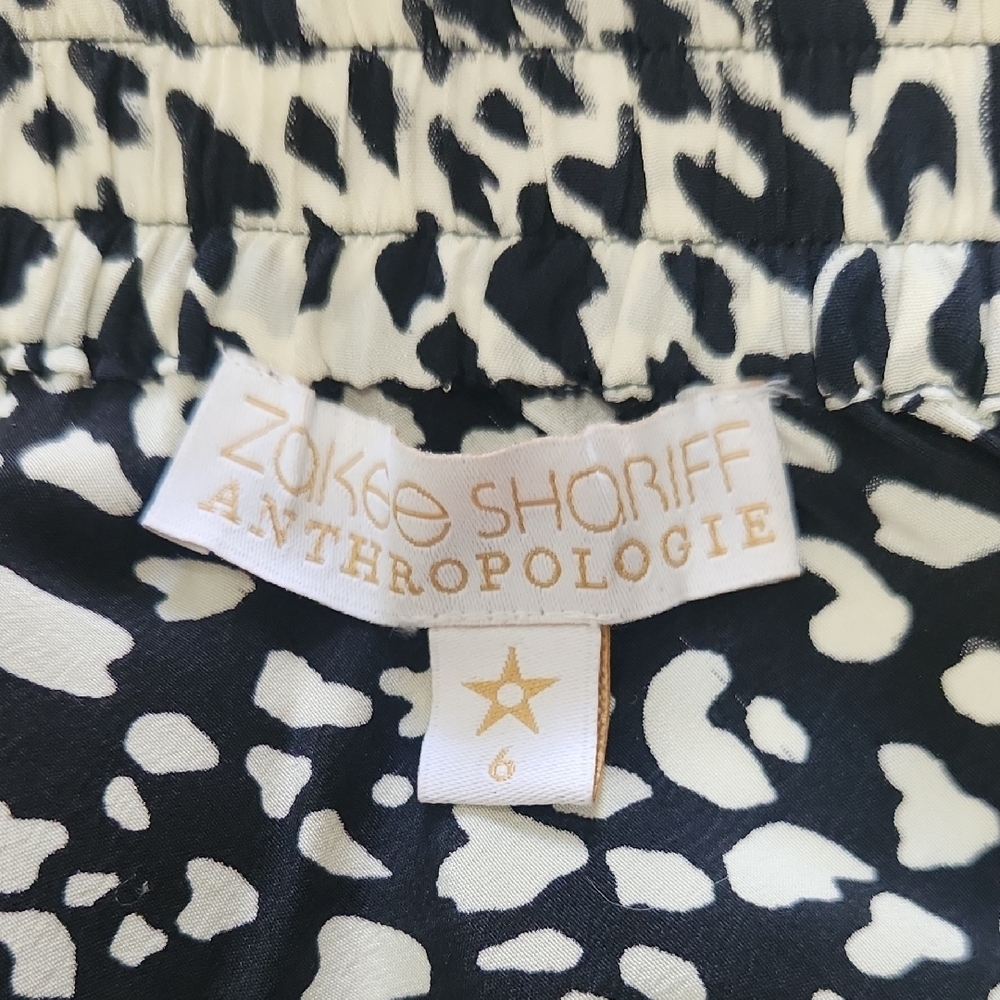Anthropologie Monochrome Asymmetrical Skirt - Picture 2 of 9
